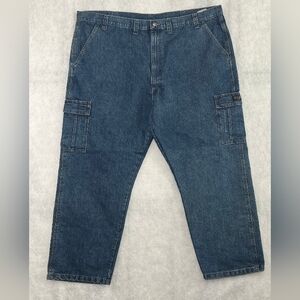 Blue Denim Cargo Pants